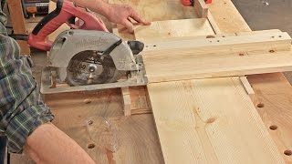 Crosscut Jig For Circular Saws