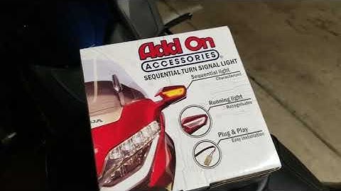 2018 Goldwing DCT sequential turn signals - front