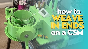 How to weave in ends on a CSM — CSM Tips and Tricks // Rachel is Knitting