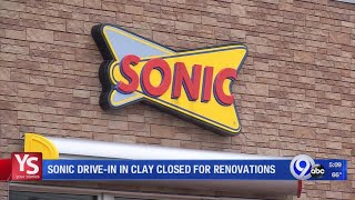 Sonic Drive-in in Clay closed for renovations