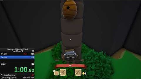 New Glider % 1.45.18 WR and PB - Swords n Magic and Stuff