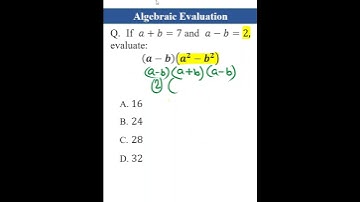 Algebraic Evaluation #shorts #maths #algebra #evaluation #mathpractice