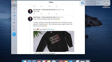 Twitter Desktop app on Mac   overview