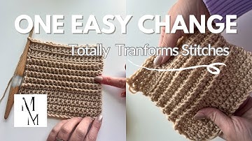 Working Crochet Stitches into Back Loops Only and Front Loops Only