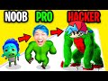 NOOB vs PRO vs HACKER In MONSTER EVOLUTION!? (ALL LEVELS & ALL MONSTERS!)