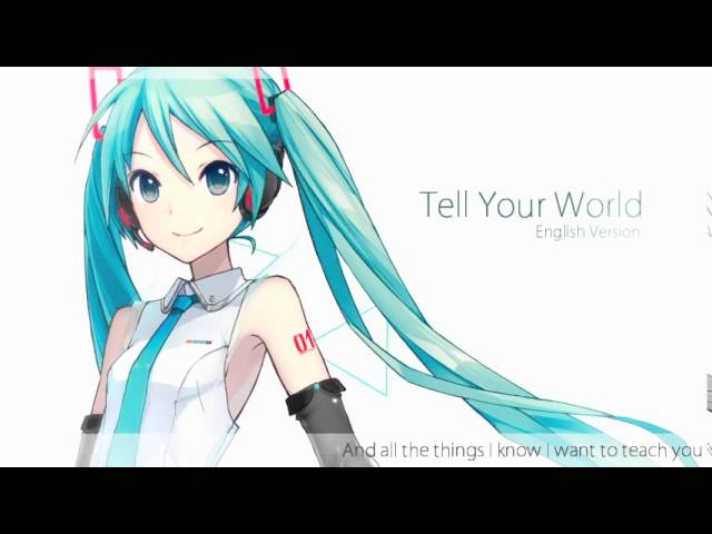 Hatsune Miku V4 English Tell Your World Cover Youtube