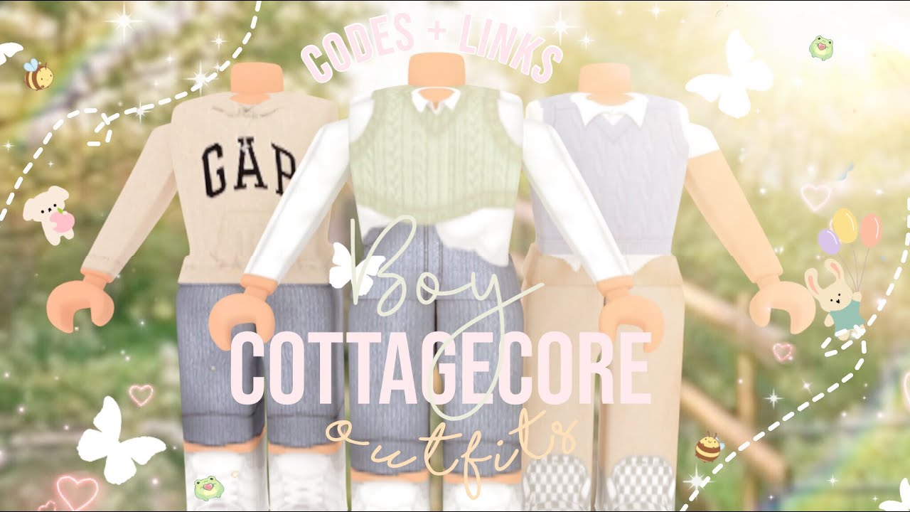 aesthetic cottagecore outfits for BOYS! (codes+links) - YouTube