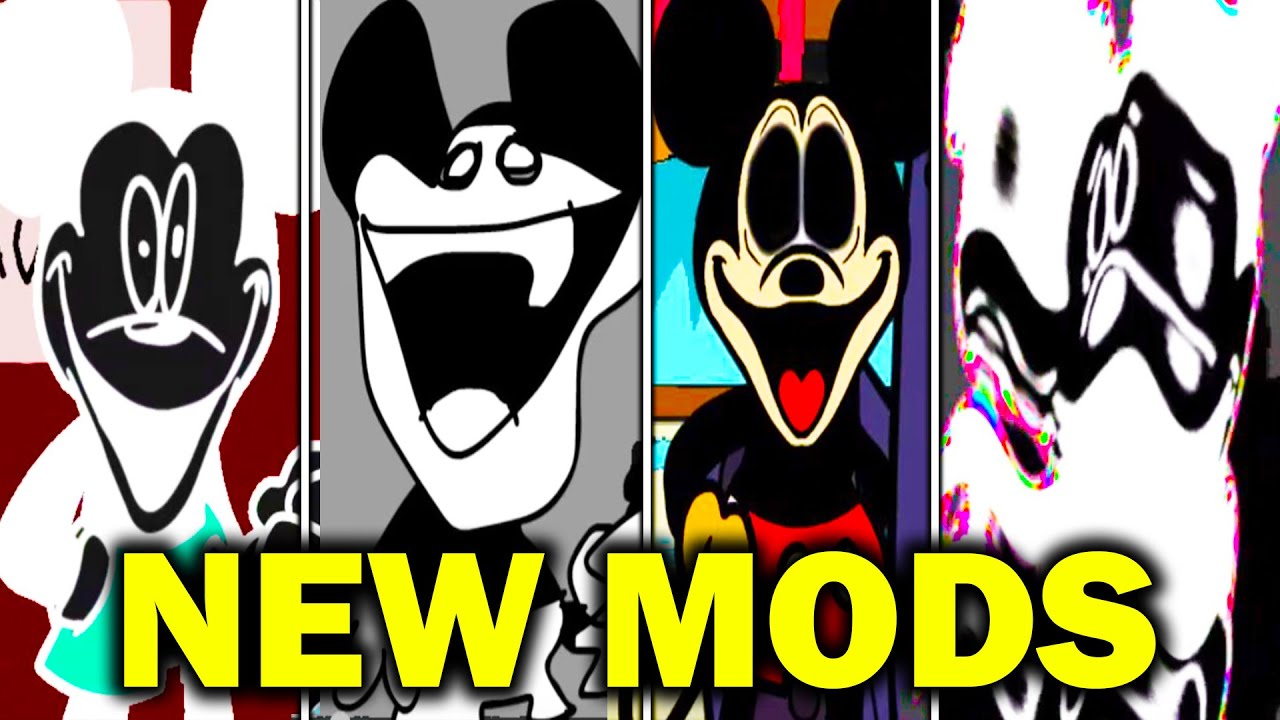 Top 8 New Mods with Mickey Mouse - Transformation of FNF Mickey Mouse ...