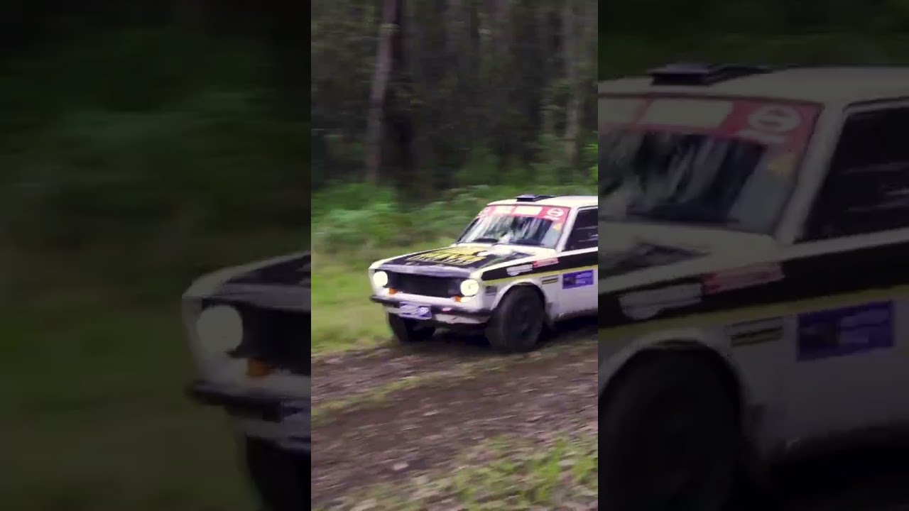 DATZILLA in her natural habitat! Nothing like a Datsun P510 singing! 