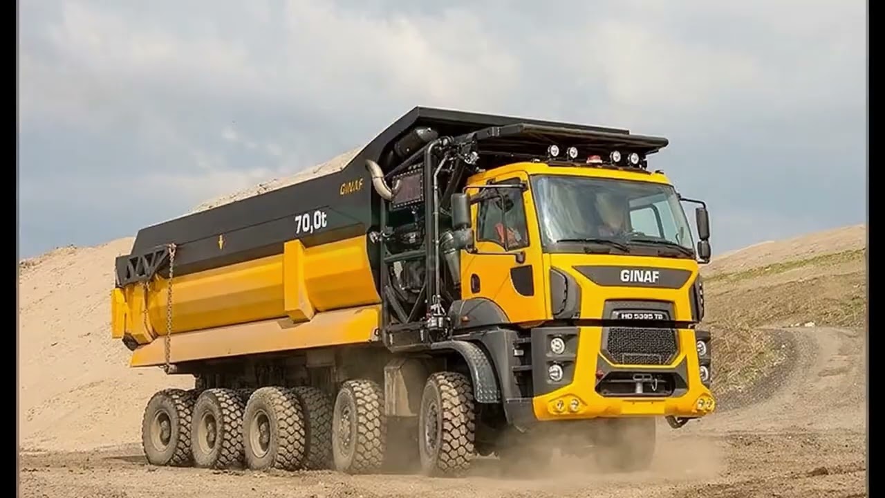 Ginaf 70 Ton Beast in Action | Heavy Duty Dump Truck Power! 