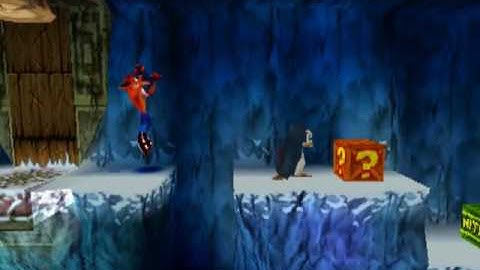 Crash Bandicoot 2 Cortex Strikes Back Level 02 Snow Go (Crystal & Clear Gem)