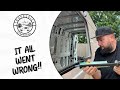 Van Build | IT ALL WENT WRONG Fitting our Bonded Winows | EP.3 VW Crafter Van Conversion