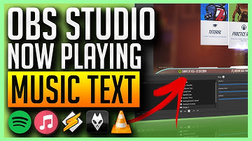 OBS Studio - Scrolling Music Text with Spotify, iTunes, Winamp, Foobar, VLC
