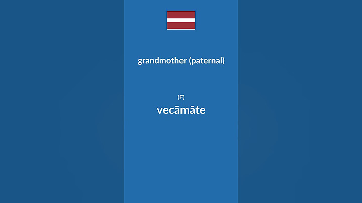 Immediate Family Members in Latvian #learnlatvian