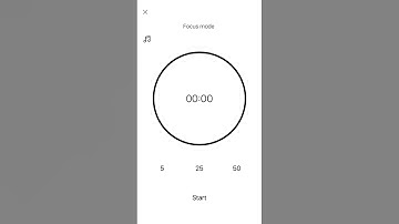 Tutorial for MinimaList app - Focus mode