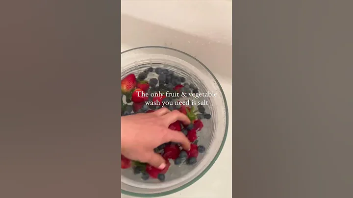The only FRUIT AND VEGETABLE WASH you need is salt 🧂💦 - DayDayNews
