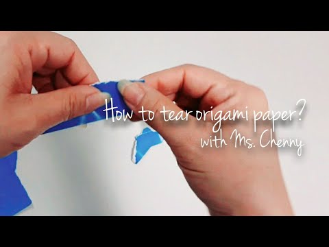 How to tear origami paper? • art tips • Studio Vlog - YouTube