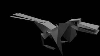 Motion Capture - Bird - Xbox kinect to Blender using Ni-Mate -- experimental tryout