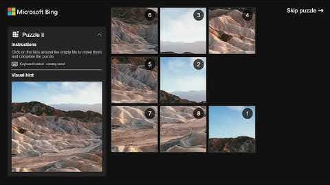 AI Solves Microsoft Bing Slide Puzzle  (ASMR)