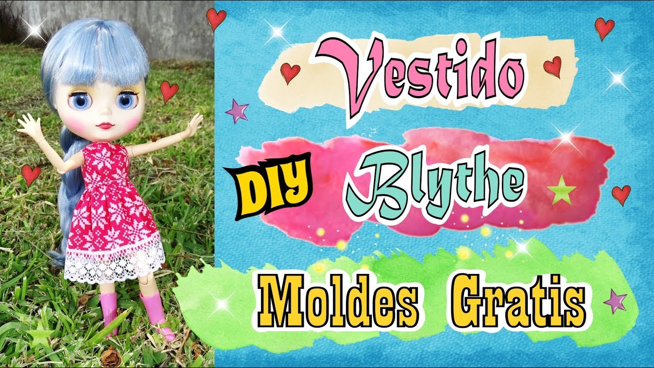 Como hacer un Vestido Basico para Muñecas Blythes - DIY Costura con moldes