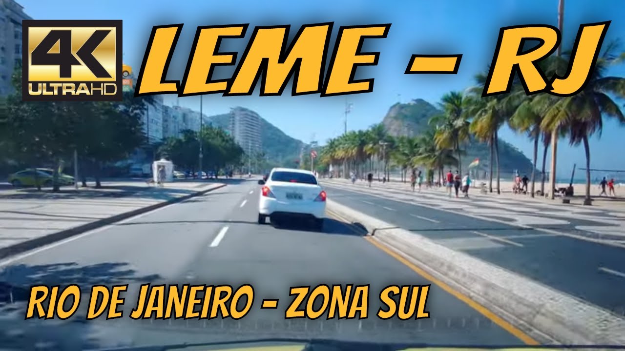 【4K】🚕 COPACABANA LEME Inside streets | Rio de Janeiro by Car
