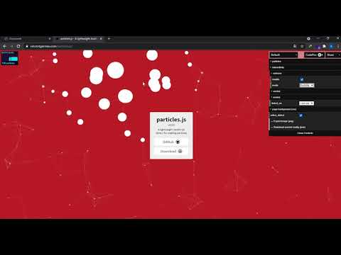 Animation 2D Particle JS