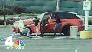 Edison carjacking caught on camera: Driver fights off teens in store parking lot | NBC New York