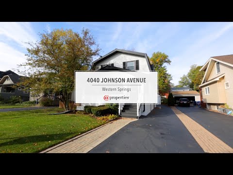 4040 Johnson Avenue, Western Springs, IL home video tour