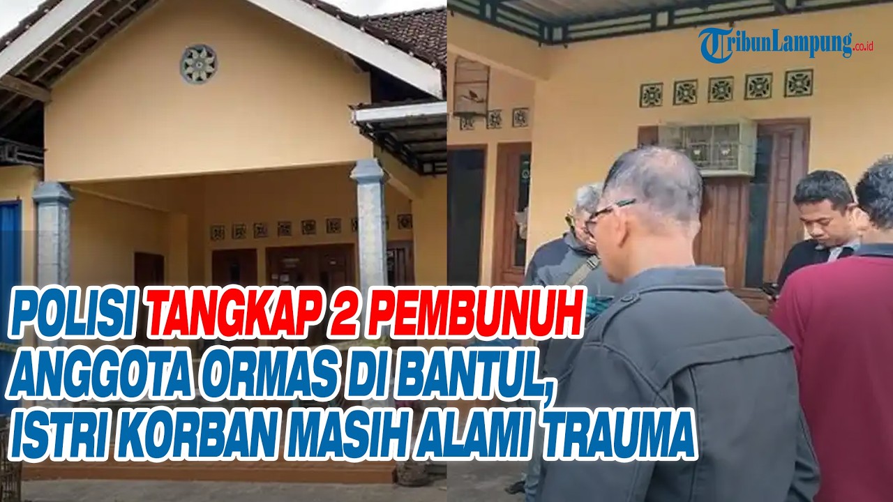 Polisi Tangkap 2 Pembunuh Anggota Ormas di Bantul, Istri Korban Masih Alami Trauma