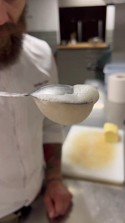 Michelin-star garlic foam recipe ⭐️
