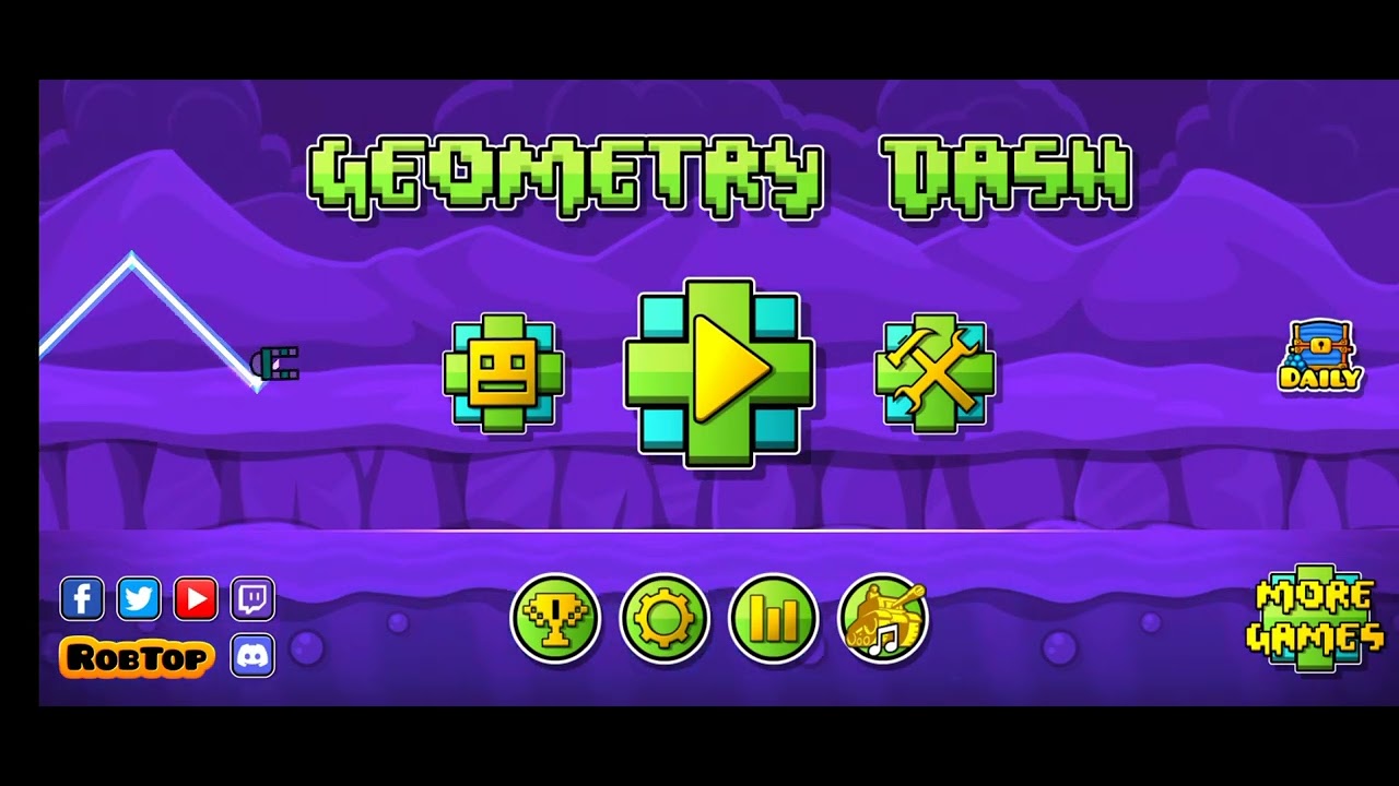 My brother playing Geometry Dash - YouTube
