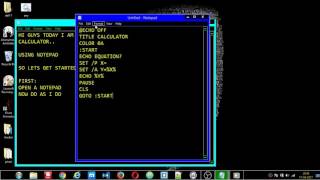 making calculator using notepad!!!