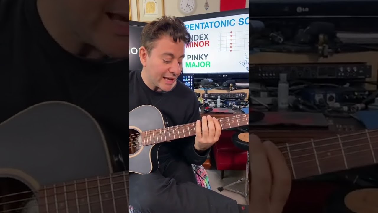 How To Solo Over Any Song Easy Guitar Tricks Pentatonic Scale Lesson 