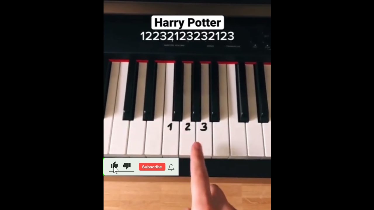 Harry Potter Themes Song Easy Piano Tutorial Viral Video