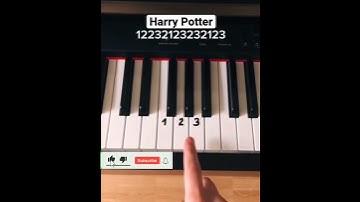 Thumbnail of harry Potter themes song easy piano tutorial #viral #piano#video harry Potter themes song easy piano