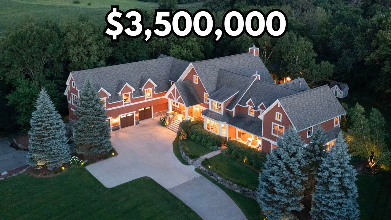 Full Tour $3,500,000 Farmhouse Estate | 11,700 SQ FT on 14+ Acres | Mound MN 
