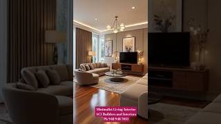 Minimalist Living Interior Design | ACI Builders and Interiors | Sivakasi