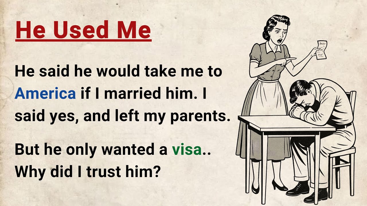 Learn English through Stories Level 3 ⭐ He Used Me - Improve your English | English Audio Podcast