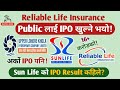 Sun Life Insurance IPO Result | Relaible Life Insurance &amp; Upper Lohore Hydropower IPO Update!