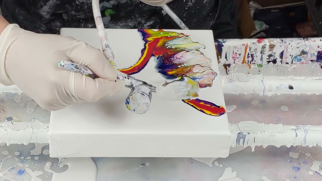 Paint and WATER Only 😲 Dutch Pour + Swipe?? MUST SEE Acrylic Pouring  Technique 