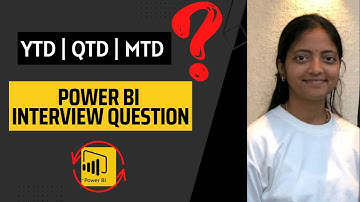 How to Calculate YTD, QTD, MTD in Power BI | Power BI Interview Questions | DAX functions