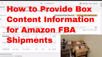 How to Upload a Pack List File for Box Content on Amazon