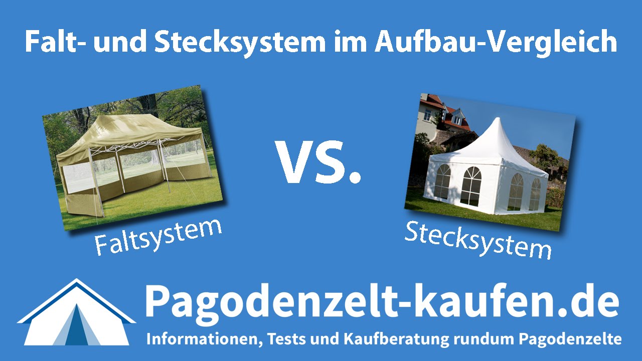 Pagodenzeltsysteme im Aufbau-Vergleich: Falt- vs. Stecksysteme