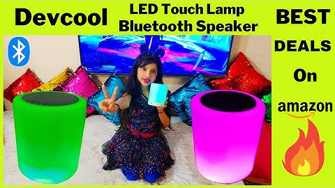 Devcool LED Touch Lamp Bluetooth Speaker Unboxing & Review| Under Rs. 400 on Amazon |AK7DOLLTV #1