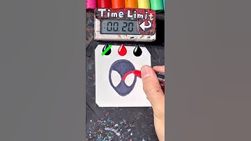 【ASMR】Drawing SpiderMan in 30Sec(MilesMorales)