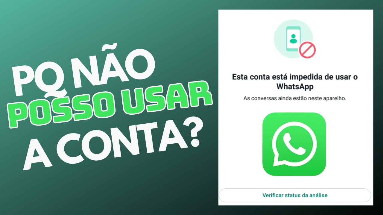 Essa conta não pode usar mais o WhatsApp - YouTube
