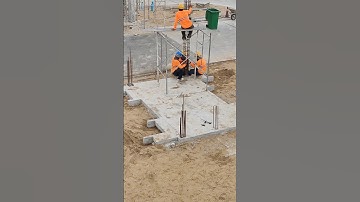 Technical Install column stirrup of concrete gate