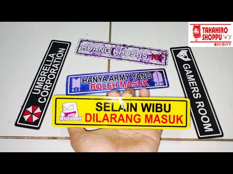 Cara Bikin Sign Board Custom (Papan Tanda) Sendiri dari Akrilik