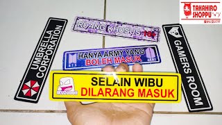 Cara Bikin Sign Board Custom (Papan Tanda) Sendiri dari Akrilik