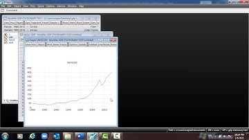 (EViews 10) How to convert the variables to stationary.